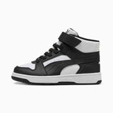 Puma BoysRebound Slam Mid Jr Sneakers In White/Black