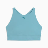 Puma Womens Shapeluxe High Neck Bra Sea Blue