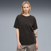 Puma Womens Elevated Washed T-Shirt In Black