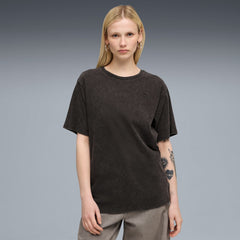 Puma Womens Elevated Washed T-Shirt In Black