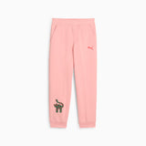 Puma Girls Cats Club Sweatpants In Peach