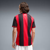 Puma Mens AC Milan Authentic Home Jersey In Black & Red