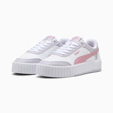 Puma Womens White-Poisoned Pink Carina Mia Sneakers