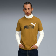 Puma Unisex Essential Logo T-Shirt In Honey