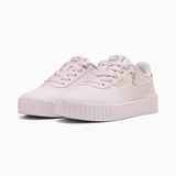 Puma Girls Carina 3.0 Charm Sneakers In Pink & Gold