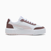 Puma Girls Carina Mia Shoes In White & Mauve