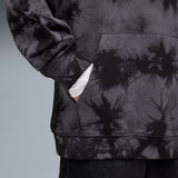 Puma Unisex Elevated Relaxed Tie-Dye Hoodie In Black