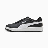 Puma Mens Court Classic Clean Shoes In Black & White