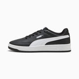 Puma Mens Court Classic Clean Shoes In Black & White