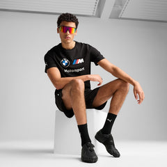 Puma Mens Black Bmw Mms Ess Logo Tee