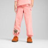 Puma Girls Cats Club Sweatpants In Peach