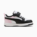 Puma Kids Rebound V6 Lo Ac+ Inf Shoes In Black Multi