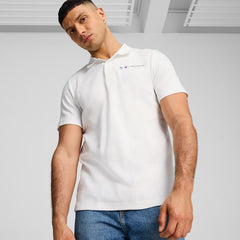 Puma White Bmw Mms Jaquard Polo T-Shirt