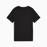 Puma Boys Essential Logo T-Shirt In Black & Yellow