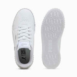 Puma Carina 3.0 Charm Shoes In White And Silver