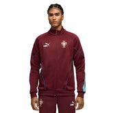 Puma Mens FPF King Anthem Jacket In Ruby Shimmer-Sea Glass