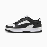 Puma Unisex Rebound Slam Lo Junior Shoes In Black & White