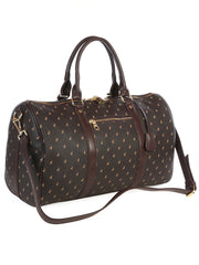 Polo Signature Luggage Trolley Duffel Brown