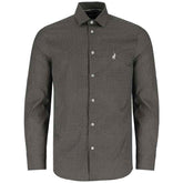 Polo Mens Geometric Print Shirt In Brown
