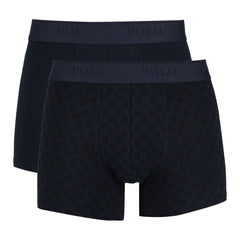 Polo Mens 2 Pack Boxer Set In Navy