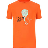 Polo Boys Katlego Printed Short Sleeve T-Shirt In Orange