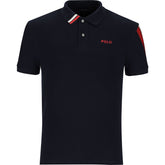 Polo Mens Active Sleeve Pony Golfer In Navy