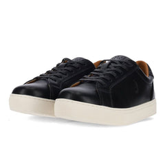 Polo Mens Classic Leather Sneakers In Black
