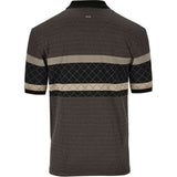 Polo Mens Jacquard Golfer In Black