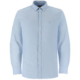 Polo Mens Classic Plain Oxford Long Sleeves Shirt In Light Blue