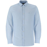 Polo Mens Classic Plain Oxford Long Sleeves Shirt In Light Blue