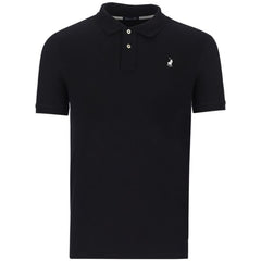 Polo Mens Stretch Pique Ss Golfer Black