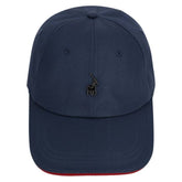 Polo Mens 6 Panel Metal Peak Cap Navy Red