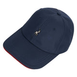 Polo Mens 6 Panel Metal Peak Cap Navy Red