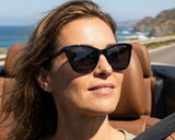 Polaroid Polarized Cat Eyes Sunglasses In Black