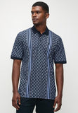 Polo Mens Geometric Printed Golfer In Navy