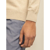 Polo Mens High Collar Knitwear Jersey In Taupe