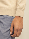 Polo Mens High Collar Knitwear Jersey In Taupe
