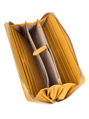 Polo Lyon Zip Around Purse In Yellow