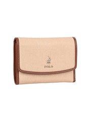 Polo Compact Sahara Trifold Purse Tan - One Size