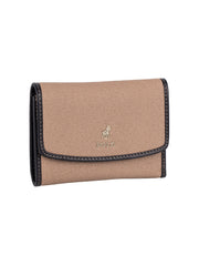 Polo Sahara Samll Compact Trifold Purse In Black