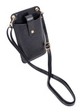 Polo Vegan Cellphone Purse In Black