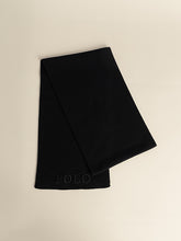 Polo Womens Embroidered Scarf In Black