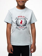 Polo Boys Cory Crested Short Sleeve T-shirt In Sky Blue