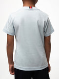 Polo Boys Cory Crested Short Sleeve T-shirt In Sky Blue