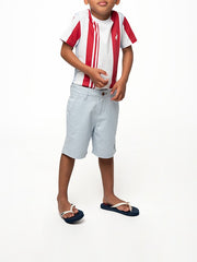 Polo Boys Andrew Chino Shorts In Sky Blue