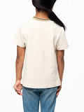 Polo Girls Asha Short Sleeve Pique T-Shirt In Sand