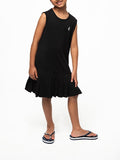 Polo Girls Anna Sleeveless Pleated Dress In Black