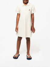 Polo Girls Georgia Short Sleeve Golfer Dress In Sand