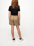 Polo Girls Emma Panelled Skort In Dark Taupe