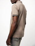 Polo Mens 1/4 Zip Golfer In Camel
